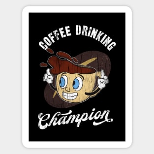 Coffee Drinkers Champion Cup Caffeine Sticker